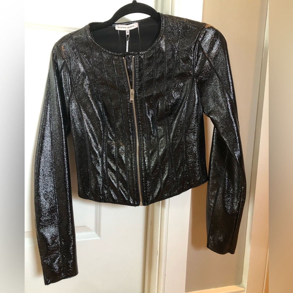 NWT - Silvian Heach Moto Style Jacket Shirt - Size XS